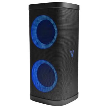 BAFLE VORAGO KSP-580 2x6.5 2x2.5 TWEEETER 40W RMS 3600mAh CIRCLE LED TWS MICROFONO USB / TF / AUX / BT