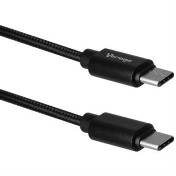 Cable Vorago CAB-124 USB Tipo C Carga Rápida 1m Color Negro