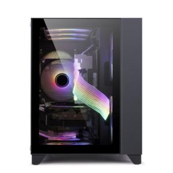 Gabinete Game Factor CSG570 mATX Fishtank Doble Cristal Templado USB 2.0/3.0 120mm Color Negro
