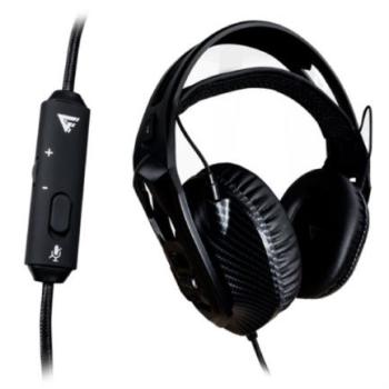 Diadema Game Factor HSG500 Micrófono Removible 3.5mm Ultraligera Color Negro