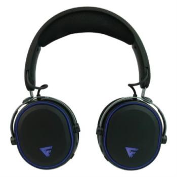 Diadema Game Factor HSB600 Gaming Inalámbrica RGB Triple Conectividad Micrófono Removible Surround 7.1 Color Negro