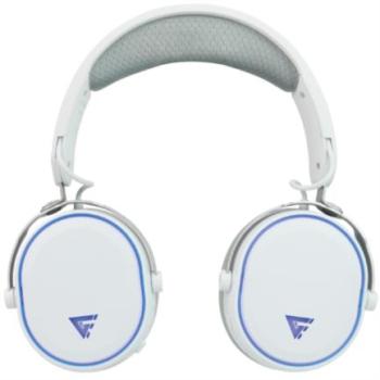 Diadema Game Factor HSB600 Gaming Inalámbrica RGB Triple Conectividad Micrófono Removible Surround 7.1 Color Blanco