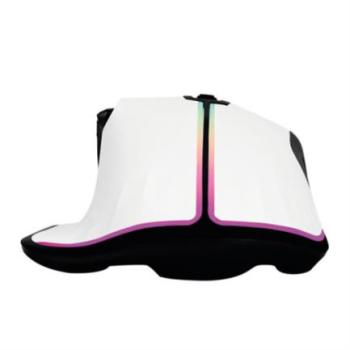 Mouse Game Factor MOG602 Click Láser Pixart 3370 19000 dpi 8 Botones Iluminación RGB Color Blanco