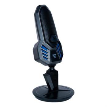 Micrófono Vorago Game Factor MCG800 Con Base Giratoria USB Tipo-C Color Negro