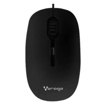 Mouse Vorago MO-100 Óptico Alámbrico USB 800/1200dpi Color Negro