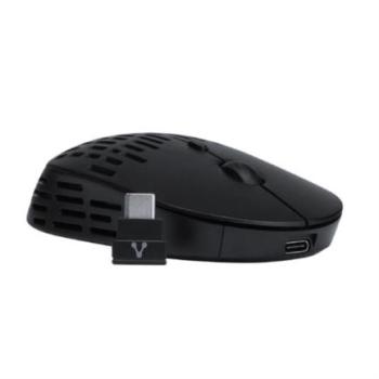 Mouse Vorago MO-208 Inalámbrico USB Tipo C Bluetooth 2400 dpi Recargable Color Negro