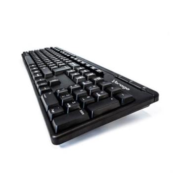 Teclado Vorago KB-202 Multimedia USB Color Negro