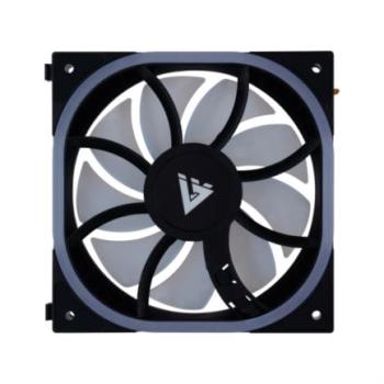 Ventilador Vorago Modular Game Factor FG500 120mm 58 CFM 1900 RPM RGB Compatible con FG500 Negro