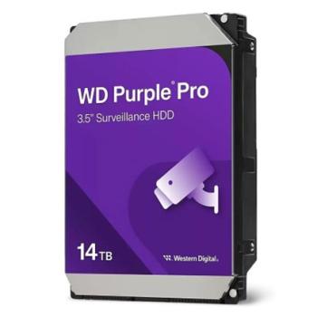 Disco Duro Western Digital Purple Pro Surveillance de 14TB 512MB cache 7200 RPM SATA III