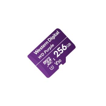 Memoria Micro SD Western Digital Purple WDD256G1P0C 256 GB Micro SC QD101- 1UHS Clase 10 para videovigilancia