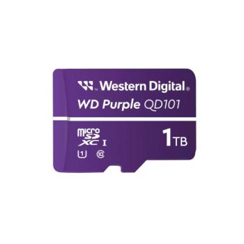 Memoria Micro SD Western Digital Purple WDD100T1P0C 1 TB Micro SC QD101- 1UHS Clase 10 para videovigilancia.
