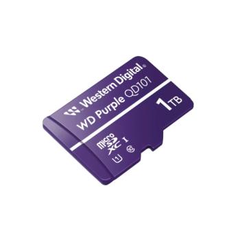 Memoria Micro SD Western Digital Purple WDD100T1P0C1 TB Micro SC QD101- 1UHS Clase 10 para videovigilancia.