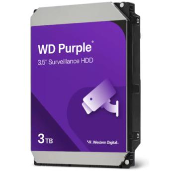 Disco Duro Western Digital Interno Purple 3TB 3.5 5400RPM SATA lll 6Gbit/s Caché 128MB para Videovigilancia