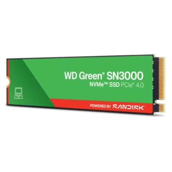 SSD interno Western Digital de 500GB Green SN3000 PCIe Gen4x4 NVMe - Lectura y Escritura