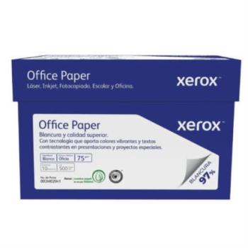 Papel Cortado Xerox Bond Azul Oficio Blancura 95% Caja C/5000 Hojas