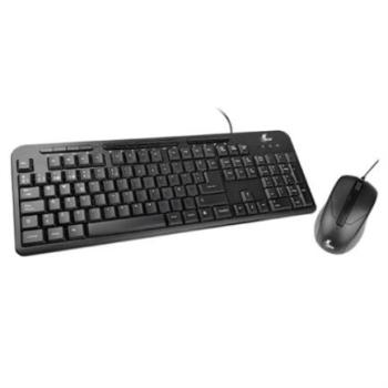 Combo teclado multimedia y mouse español cableados XTech XTK-301S - Color Negro