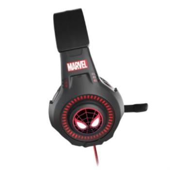 Audífonos Gamer XTech Diadema Edición Spider-Man Cableados con Micrófono Giratorio y Perilla de Control Negro/Rojo