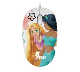 Mouse XTech Princesas Disney con Cable XTM-D406PS 3 Botones 1200DPI Ambidiestro