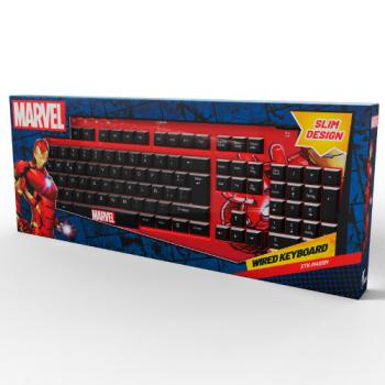 Teclado XTech Full Size Iron Man XTK-M401IM - Teclas multimedia - Español - Conexion USB