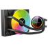 Enfriamiento Liquido Xzeal 120mm Redondo XZ-409 CPU 1Fanx120mm ARGB 3 pines+PWM 4 pines+Seguro INTEL/AMD Negro