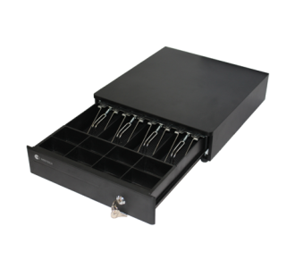 Cajon De Dinero Hostech HT-300 4 Billetes 8 Monedas Cable RJ11 Metalico con microswitch Negro