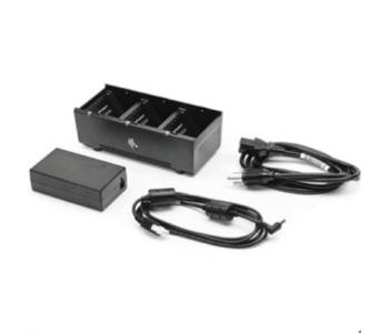 Cargador de Batería Zebra ZQ600 de 3 Ranuras para Impresora de Etiquetas Color Negro