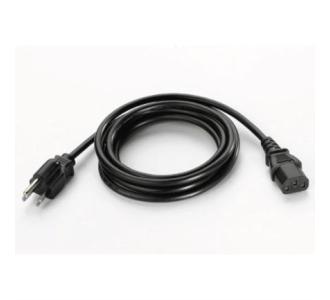 Cable de Alimentación CA USA Zebra 228 cm de Largo con Conexión a Tierra Tres Hilos para Fuentes de Poder