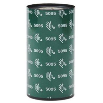 Cinta de resina ZEBRA 60 mm x 450 m (236 pulgadas x 1476 pies) 5095Alto rendimiento nucleo de 25 mm (1 pulg) 6/caja