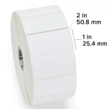 Etiqueta Zebra Papel 2x1 pulg DT  Z-Perform 2000D 6 Rollos por Caja