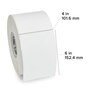 Etiqueta Zebra Papel 4x6 pulg DT Z-Perform 2000D 430/6pzs de Rollo x Caja