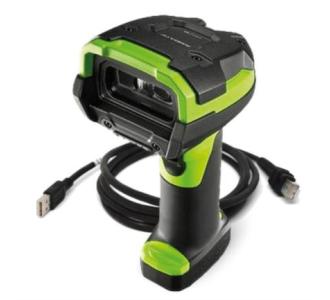 Escaner Industrial Zebra Alambrico DS3608-SR 1D/2D (Lectura Estandar de hasta 1.5m) Rugged con Motor Vibrador incluye USB (CBA-U46-S07ZAR)