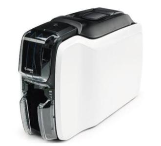 Zebra Impresora de tarjetas ZC100 a una cara cable estadounidense USB y controlador de Windows