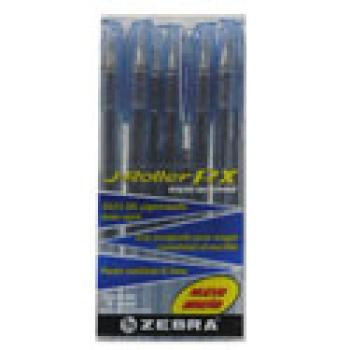 Bolígrafo Zebra J Roller RX Punto Mediano 0.7mm Tinta Gel Color Azul C/12 Pzas