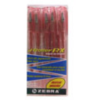 Bolígrafo Zebra J Roller RX Punto Mediano 0.7mm Tinta Gel Color Rojo C/12 Pzas