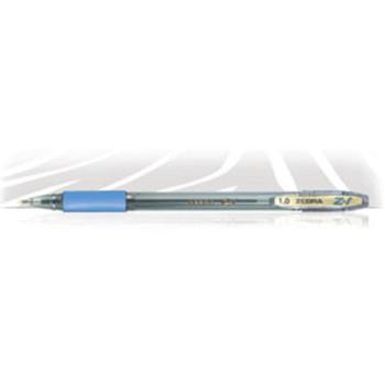 Bolígrafo Zebra Z-1 Punto Mediano 1.0mm Tinta Híbrida Color Azul C/12 Pzas