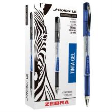 Bolígrafo Zebra J-Roller LE Punto Mediano 0.7mm Tinta Gel Color Azul C/12 Pzas