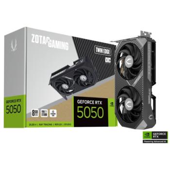 Tarjeta de Video Zotac NVIDIA GeForce RTX 5050 Twin Edge OC 8GB 128-bit GDDR6 PCI Express x8 5.0